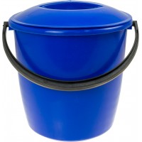 Відро 10л пласт. з кришкою кольорове №91840