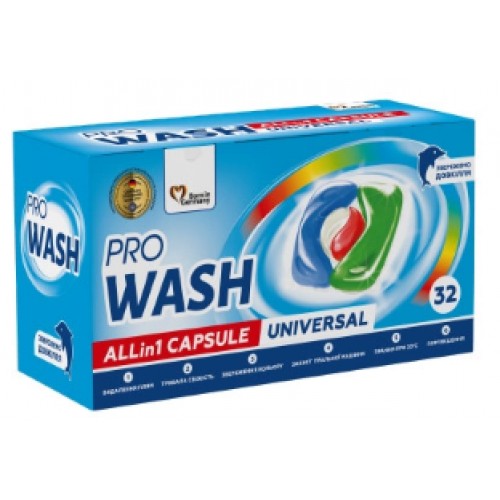 Прал. порошок в капсулах 32шт ProWash 721952(10)