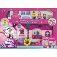 Будинок 23,5х24х12см,меблі,фігурки,звук.,світ.,на бат-ці,в кор-ці,53х38х7,5см 316526A(12)