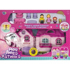 Будинок 23,5х24х12см,меблі,фігурки,звук.,світ.,на бат-ці,в кор-ці,53х38х7,5см 316526A(12)