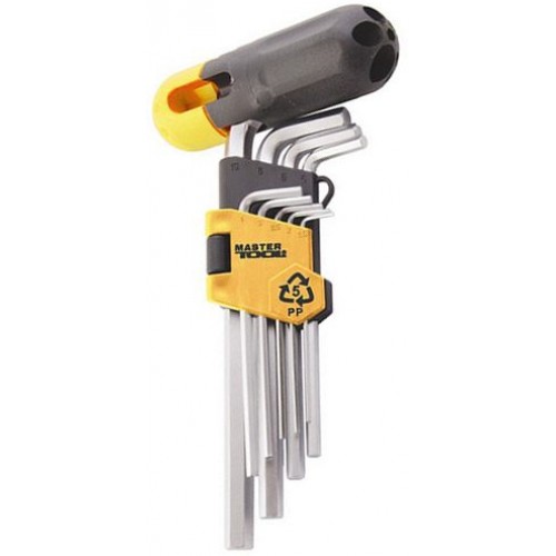 Набір ключів Torx Master Tool 9шт T10-T50мм L90-227мм з утримувачем 75-0962