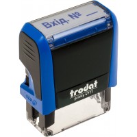 Оснастка для штампа пластиковая 38х14 мм Trodat Вхід  синяя 4911
