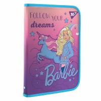 Папка для праці А4 "Yes" №491912 FC "Barbie" на блиск. пласт.,з внутр.кишенею(12)(48)