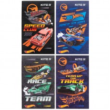 Блокнот А6 50арк. б/лін. тв. обкл. Hot Wheels №HW23-195/Kite/(12)