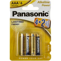 Батарейки Panasonic Alkaline Power LR-03/блістер 4+2шт (12)(60)