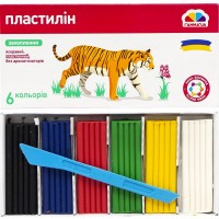 Пластилін Гамма UA Захоплення 6 кольор. 96гр зі стеком 200309(24)