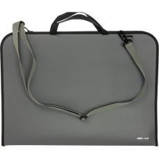 Портфель CoolForSchool CF30006 A3 пласт. на блиск.,сірий(20)