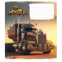 Зошит 12арк. кліт. Школярик Monster cars ВД-лак 012-3243K(30)(300)