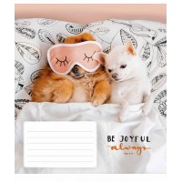 Зошит 12арк. кліт. Школярик Be joyful always ВД-лак 012-3263K(30)(300)