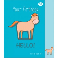 Блокнот А5 48арк. б/лін. "Artbook horse" №902330/Profiplan/