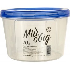 Контейнер для харч. прод. пласт. 1л кругл. з різбленням №NP-81c(60)