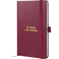 Блокнот А5 96арк. кліт. тв. обкл. "Partner" Brave винний №8201-46-1-A/Axent/(18)
