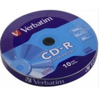 CD-R Verbatim 52x 700mb extra штир (10)