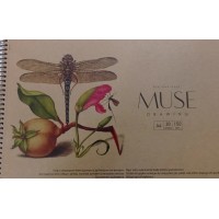 Альбом для рисования на пружине 30/150 A4 Muse крафт-картон Школярик (1) (36) PB-SC-030-319