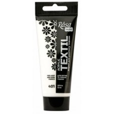 Фарба акрилова Rosa Talent 60мл для тканини,біла 263460401