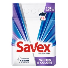 Прал. порошок 2,25кг автомат Savex Premium White Color(6)