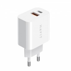 Зарядний пристрій Havit HV-UCP007 USB+Type-C 20W white(5)