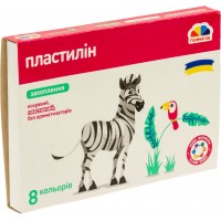 Пластилин 8 цветов 128 гр Увлечения, стек Гамма UA (24) 200310