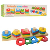 Іграшка дерев'яна Геометрика,фігури,в кор-ці,33х7х6см №MD2305(50)