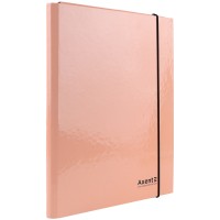 Папка Axent A4 1213-42-А Pastelini на рез. об'ємна,персикова(5)(20)