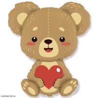 Кулька повітр. фігура плівка Love bear 901856