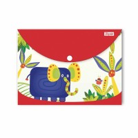 Папка-конверт "1B" №492164 А4 Zoo Land на кнопці(12)(120)