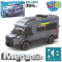 Конструктор Міський транспорт 304дет.,в кор-ці,28х19х4,5см KB4000(24)