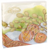 Серветки столові ТМ "La Fluer" 2-х шарові (16шт) Верба та крашанки(16)
