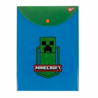 Папка-конверт "Yes" №492078 А4 Minecraft на кнопці,вертик.(12)
