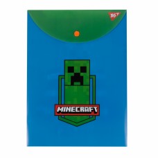 Папка-конверт "Yes" №492078 А4 Minecraft на кнопці,вертик.(12)