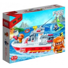 Конструктор "Banbao" Пожежники,пожежний катер,295дет. №7122(24)