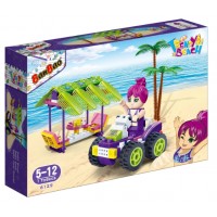 Конструктор "Banbao" Модний пляж,квадроцикл та альтанка,108дет. №6129(24)
