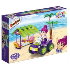Конструктор "Banbao" Модний пляж,квадроцикл та альтанка,108дет. №6129(24)