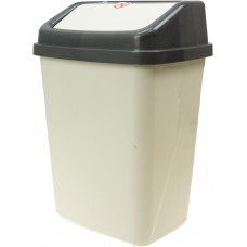 Відро для сміття "Violet House" White 10л з плаваючою кришкою №0100/8066