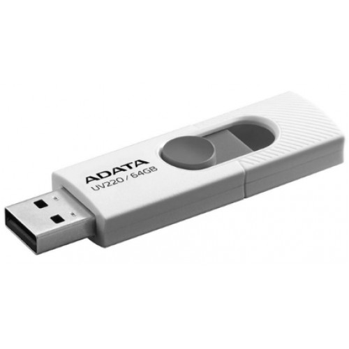 Флеш-пам`ять 64GB A-Data AUV 220 USB2.0 white/grey