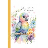 Блокнот А6 64арк. кліт. інтегр. обкл.,мат. лам. №БК024/5/23168/Мандарин/(10)