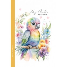 Блокнот А6 64арк. кліт. інтегр. обкл.,мат. лам. №БК024/5/23168/Мандарин/(10)