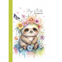 Блокнот А6 64арк. кліт. інтегр. обкл.,мат. лам. №БК024/7/23170/Мандарин/(10)