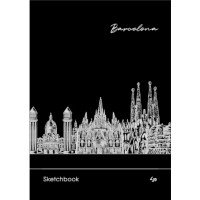 Блокнот пруж. A5 30арк Black sketch book Barcelona 903191/Profiplan/(10)