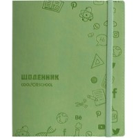 Щоденник шк. шкірзам. B5 CoolForSchool CF29936-67 з тисненням 48арк, фісташковий