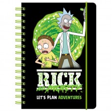 Щоденник-планер недат A5 Kite RM23-438 Rick and Morty тв.обкл.