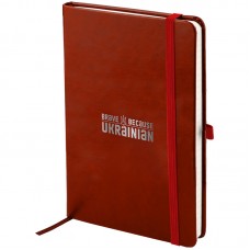 Блокнот А5 96арк. кліт. карт. "Partner Lux" бордов. №8202-05-1-A/Axent/(18)