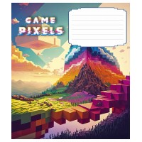 Зошит 12арк. лін. Школярик Pixel game ВД-лак (хлопчик) 012-3273L(30)(300)