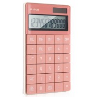 Калькулятор Deli NS041 (12-розряд.) 165х103х12,5мм рожевий(10)