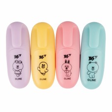 Набір текстмаркерів Yes Line Friends 4шт 390711(12)(144)