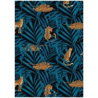 Книга-канц. A4 96арк. кліт. Leopard темно синя 8422-556/Axent/(5)(10)