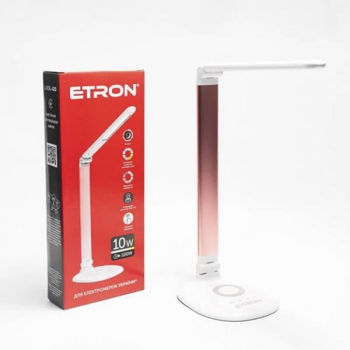 Лампа наст. LED ETRON Desk Lamp 10W Coral pink 1-EDL-420