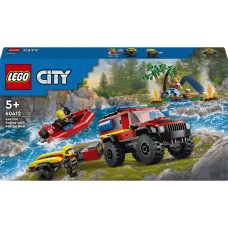 Конструктор LEGO City Пожежний позашляховик з рятувальним човном 60412(3)