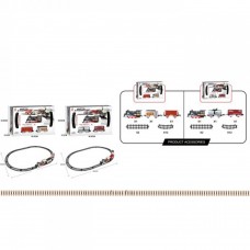 Залізниця на бат-ці,локомотив,2 вагони,звук,світло,17дет,на бат-ці,в кор-ці №22929AB(18)