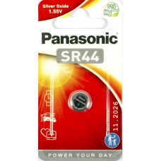 Батарейка Panasonic Silver Oxide SR-44/1bl(10)(12)